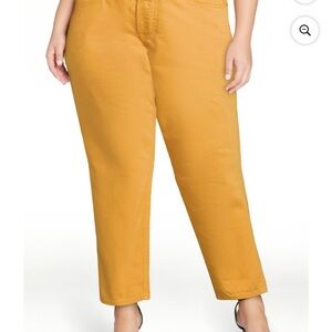 Women's Jean in Trendy Mustard, sz 20